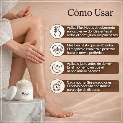 KLUX NOCTIS – Crema Calmante Para El Ardor y Hormigueo Nocturno