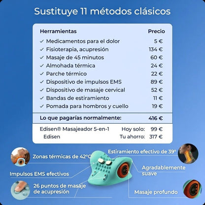 Masajeador Edisen 5 en 1
